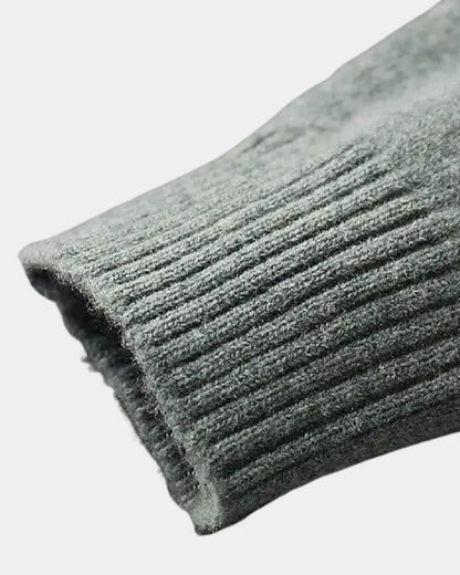 Helmut | Salbeigrüner Rollkragenpullover