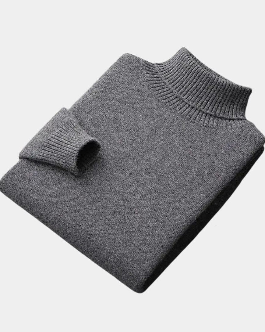 Helmut | Salbeigrüner Rollkragenpullover