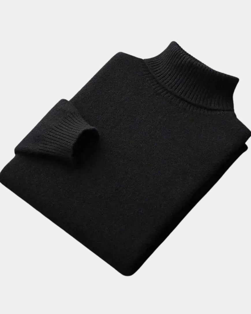 Helmut | Salbeigrüner Rollkragenpullover