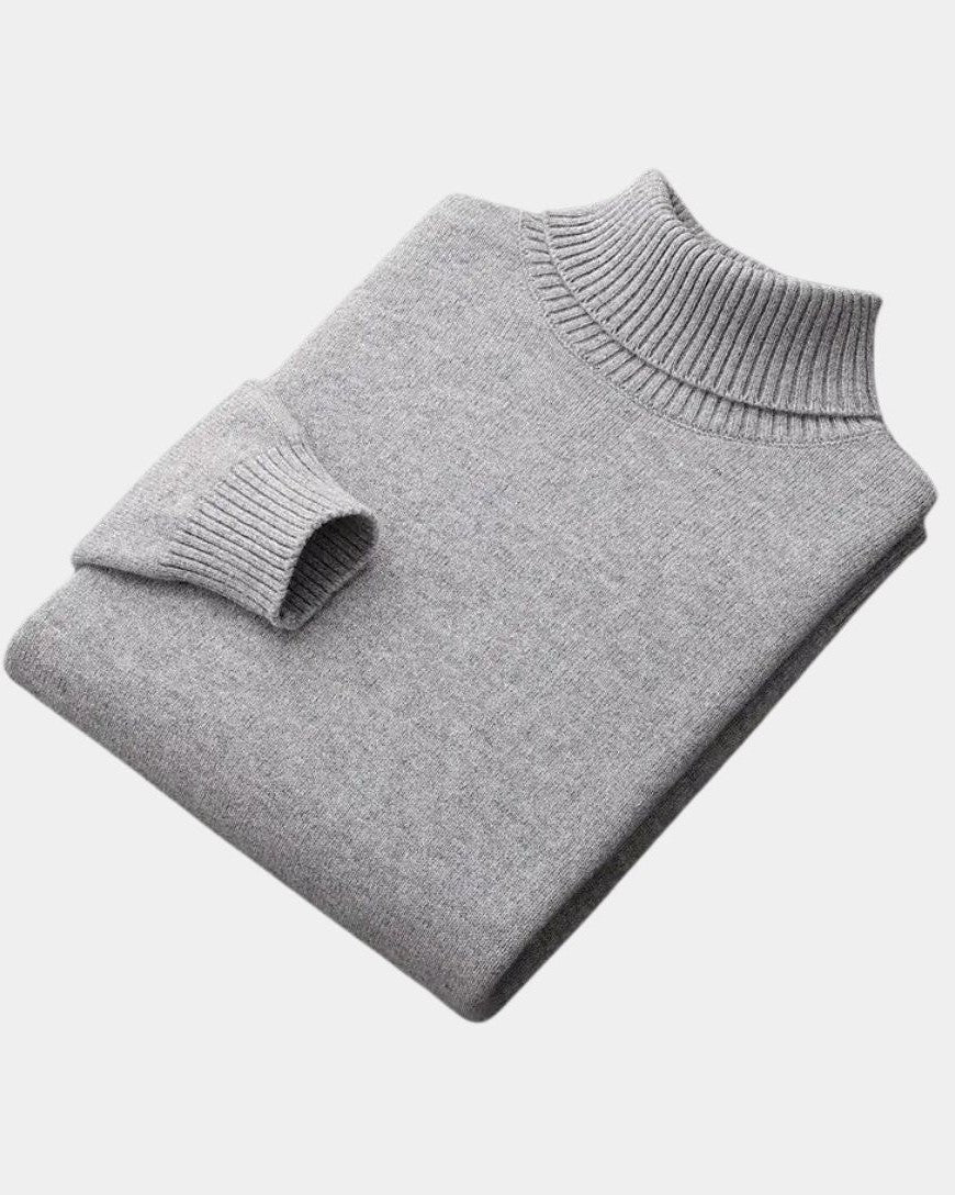 Helmut | Salbeigrüner Rollkragenpullover