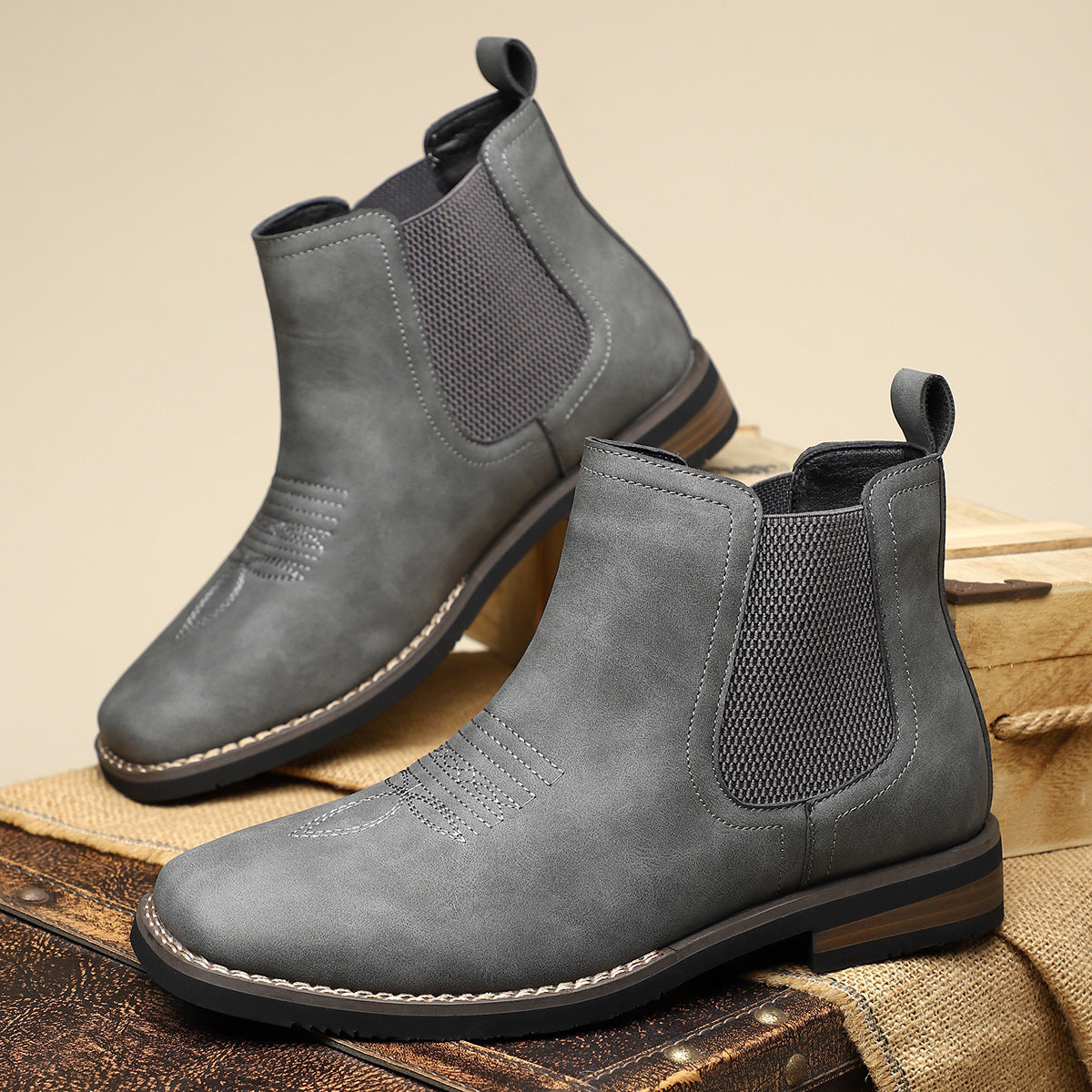 Helmut | Hellbraune Chelsea-Boots