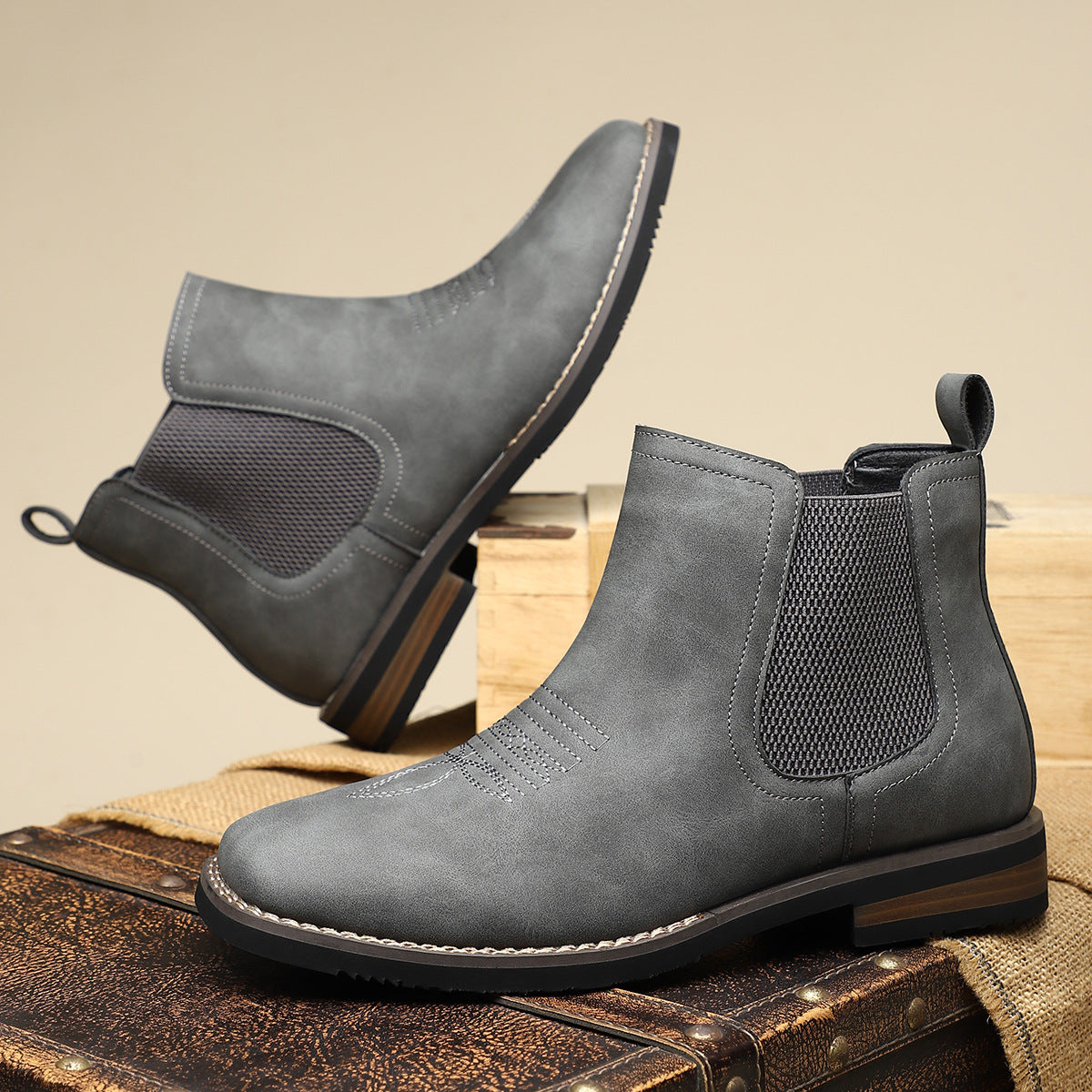 Helmut | Hellbraune Chelsea-Boots
