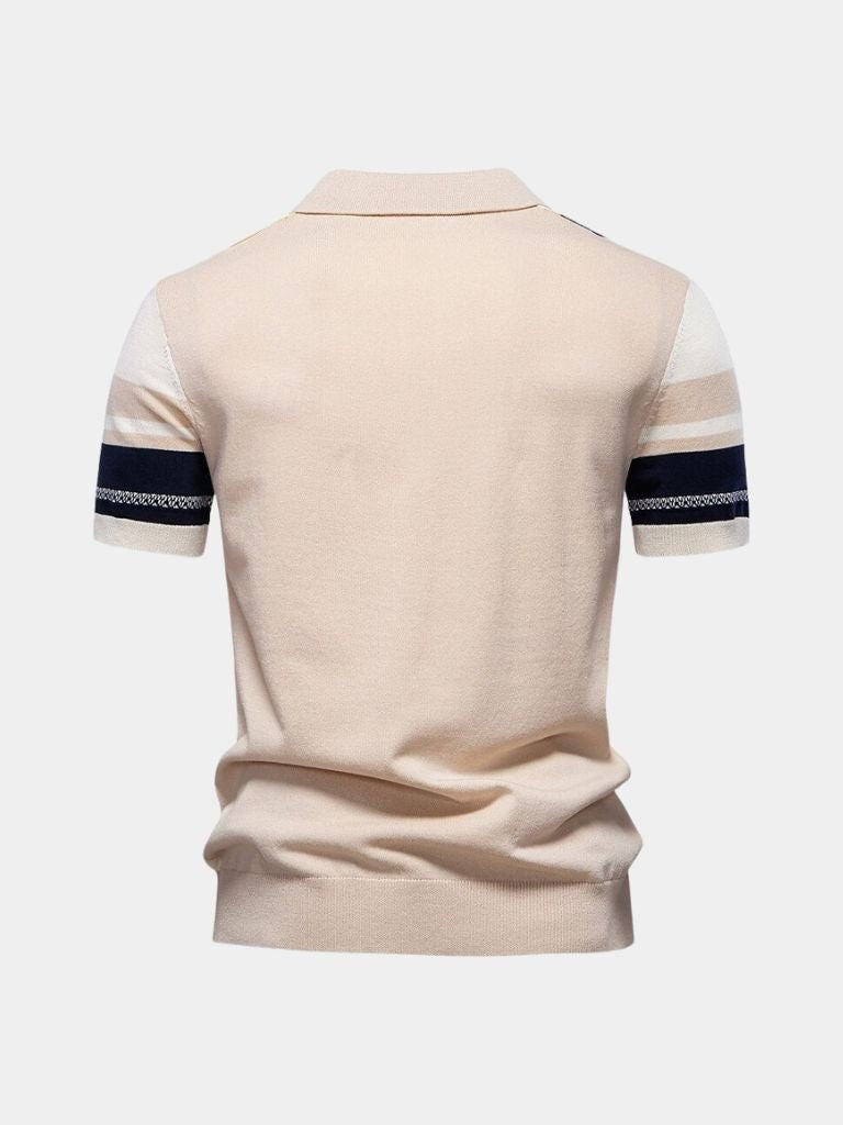 Helmut | Retro-Poloshirt mit Längsstreifen