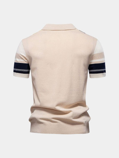 Helmut | Retro-Poloshirt mit Längsstreifen