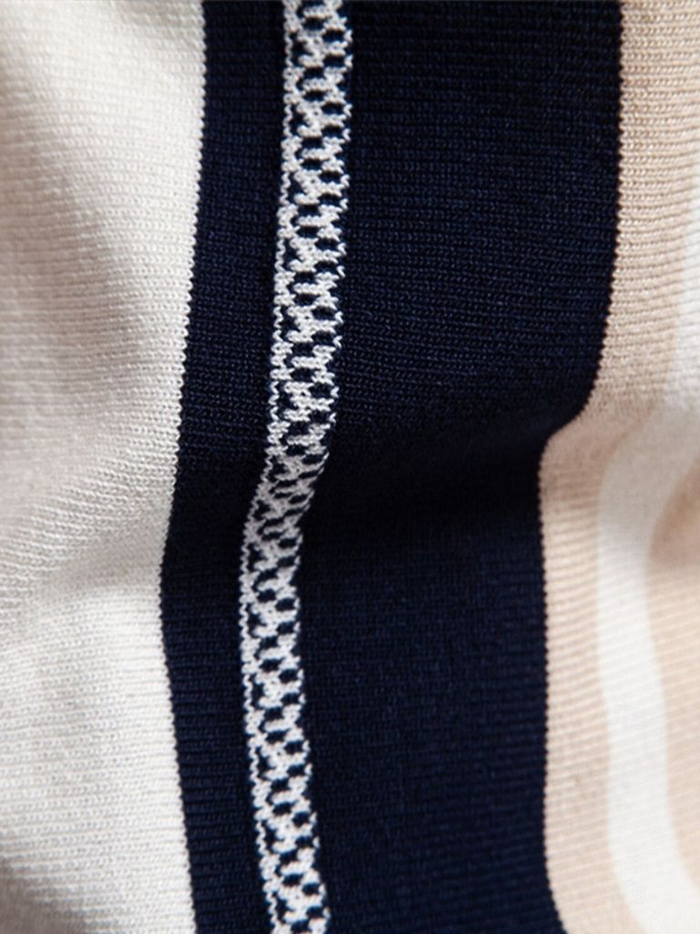 Helmut | Retro-Poloshirt mit Längsstreifen