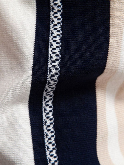 Helmut | Retro-Poloshirt mit Längsstreifen