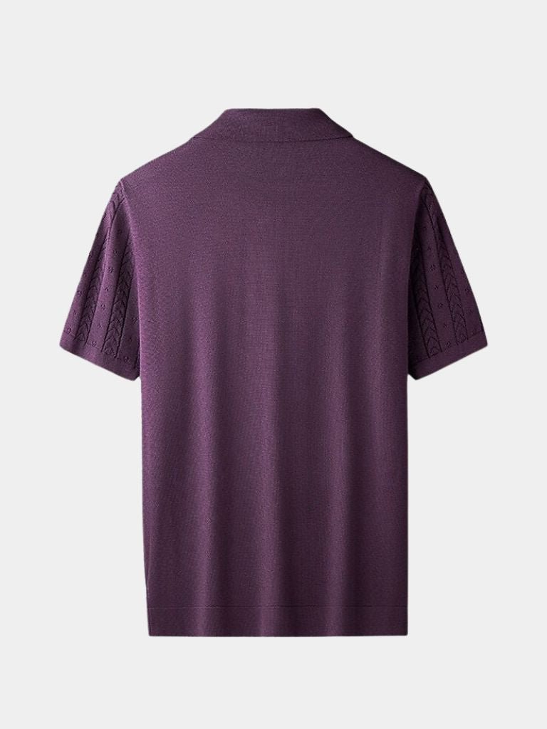 Ingolf | Strick-Poloshirt mit Struktur
