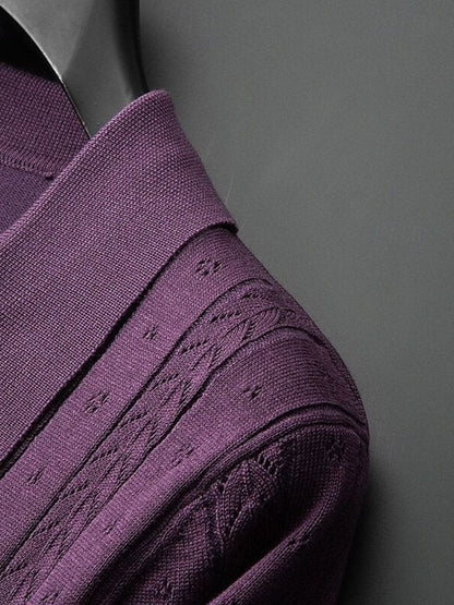 Ingolf | Strick-Poloshirt mit Struktur