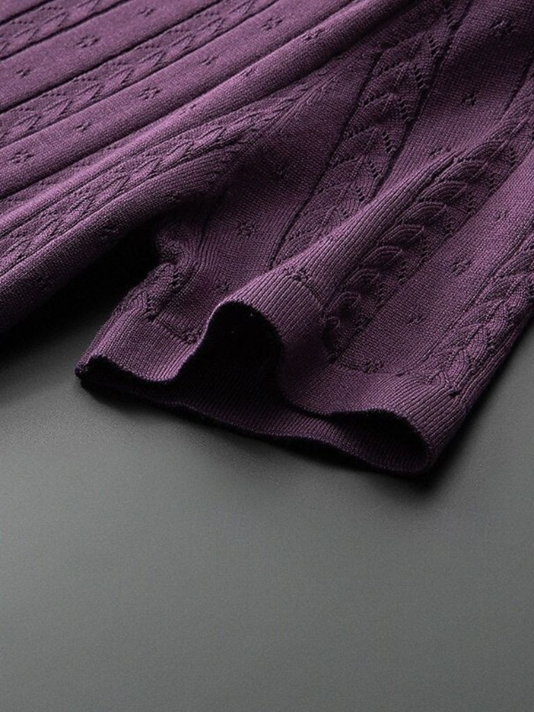 Ingolf | Strick-Poloshirt mit Struktur