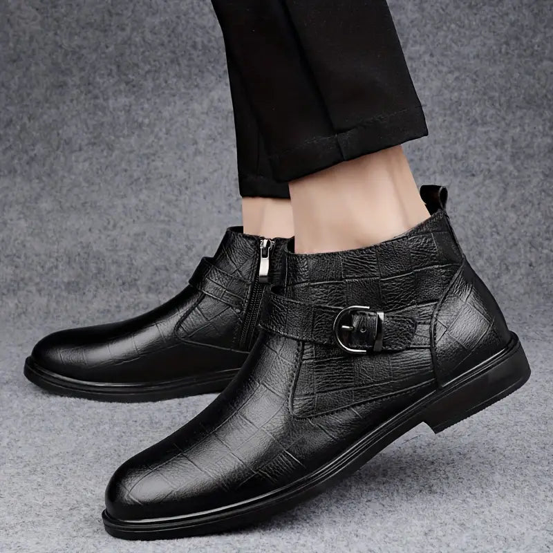 Joachim | Braune Stiefeletten mit Schnalle