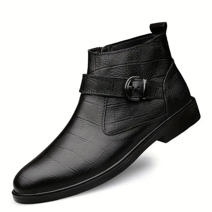 Joachim | Braune Stiefeletten mit Schnalle