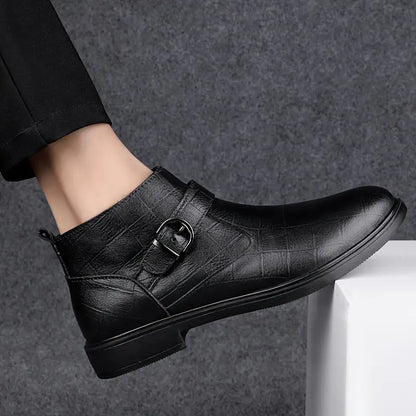 Joachim | Braune Stiefeletten mit Schnalle