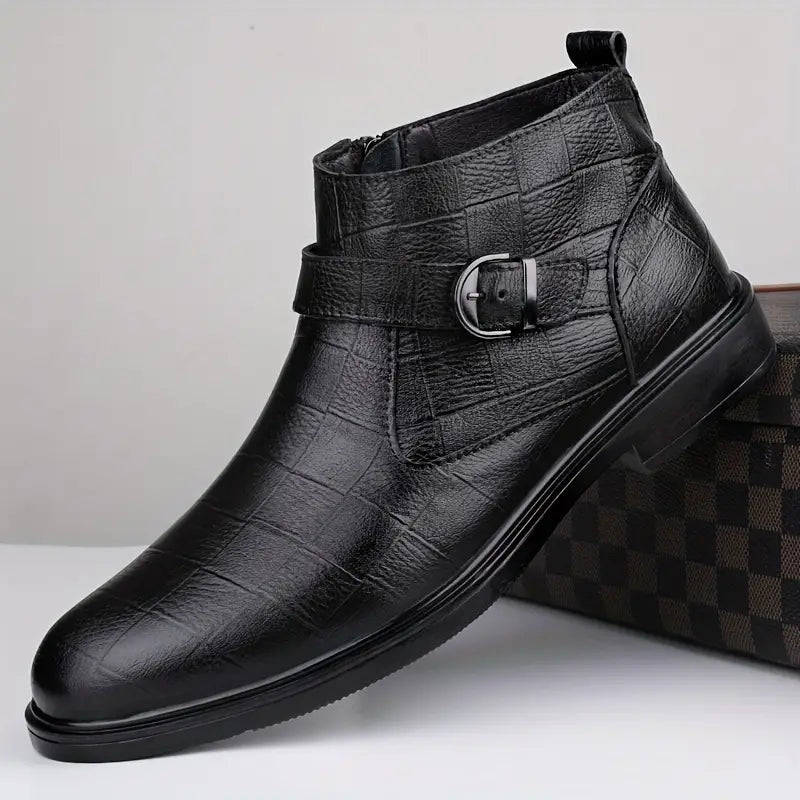 Joachim | Braune Stiefeletten mit Schnalle