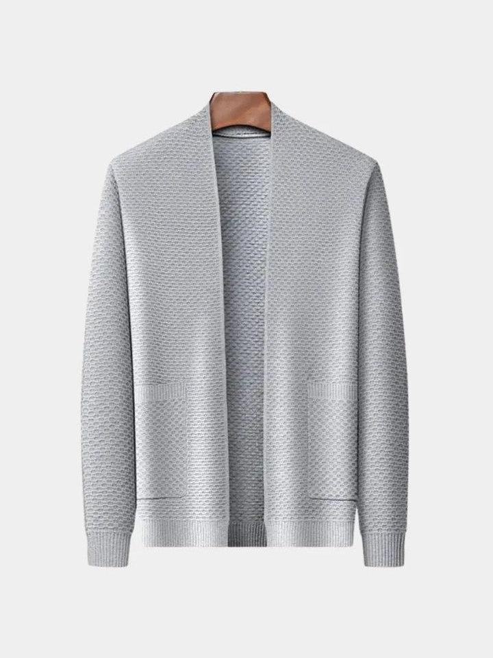 Jakob | Camelfarbene offene Strickjacke