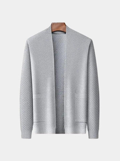 Jakob | Camelfarbene offene Strickjacke