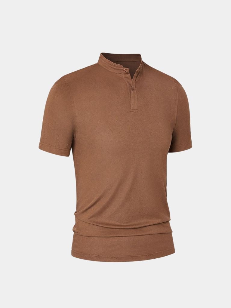 Johann | Poloshirt mit offenem Kragen