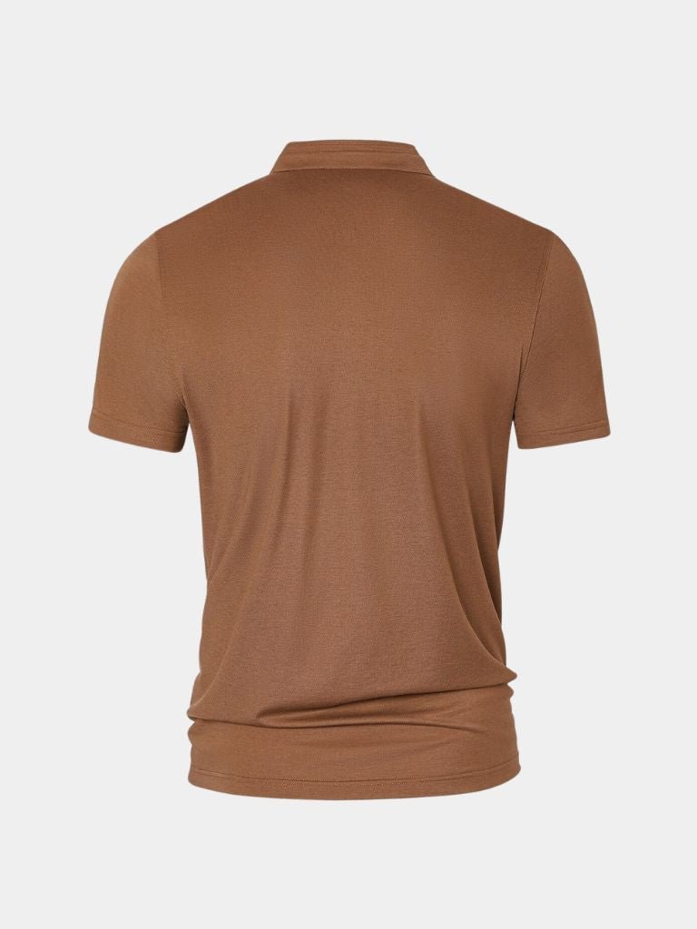 Johann | Poloshirt mit offenem Kragen