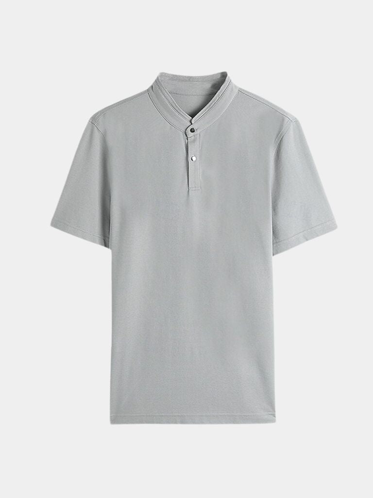 Johann | Poloshirt mit offenem Kragen