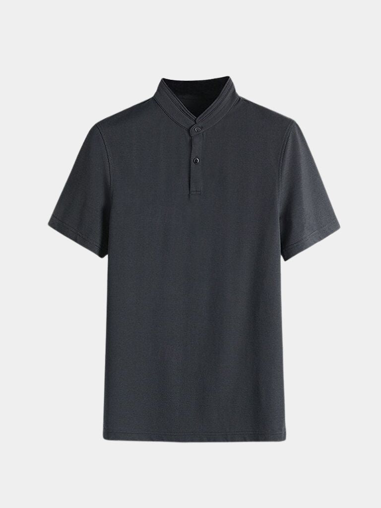 Johann | Poloshirt mit offenem Kragen