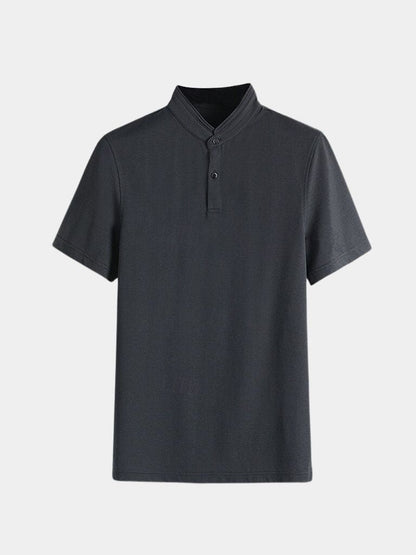 Johann | Poloshirt mit offenem Kragen