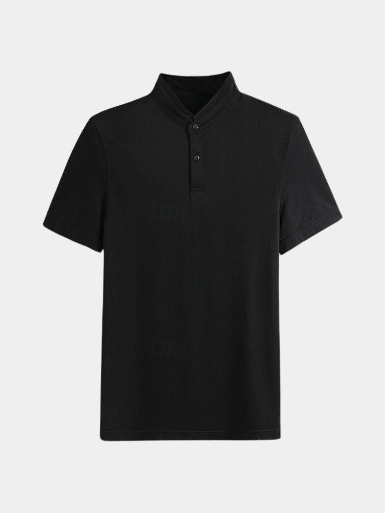Johann | Poloshirt mit offenem Kragen
