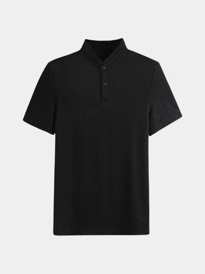 Johann | Poloshirt mit offenem Kragen