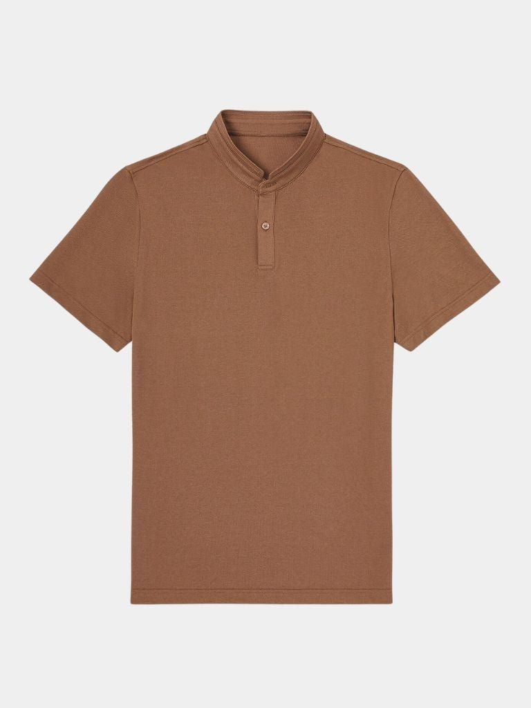 Johann | Poloshirt mit offenem Kragen