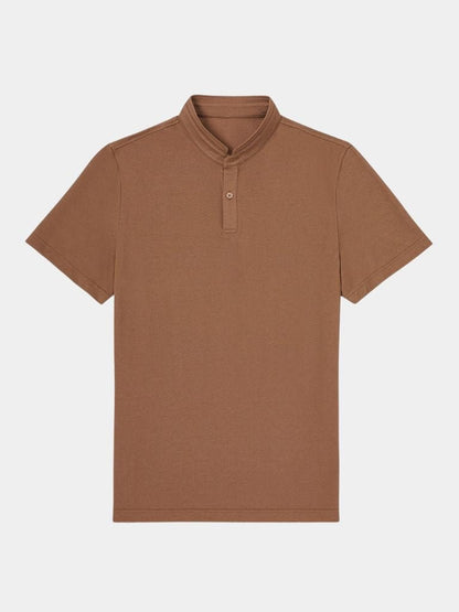 Johann | Poloshirt mit offenem Kragen