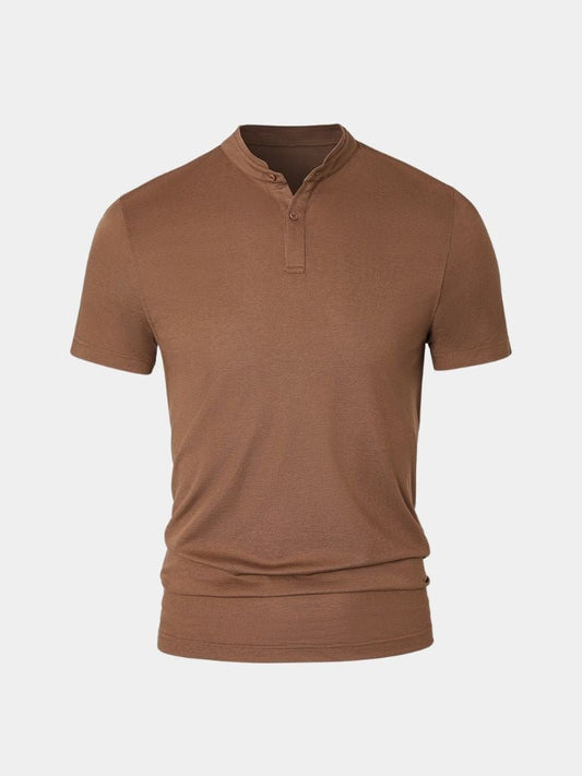 Johann | Poloshirt mit offenem Kragen