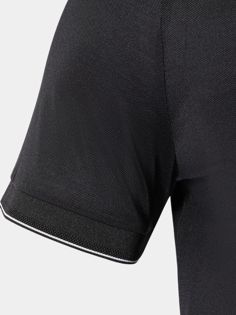 Josef | Schwarzes Poloshirt mit Kontrastdetails