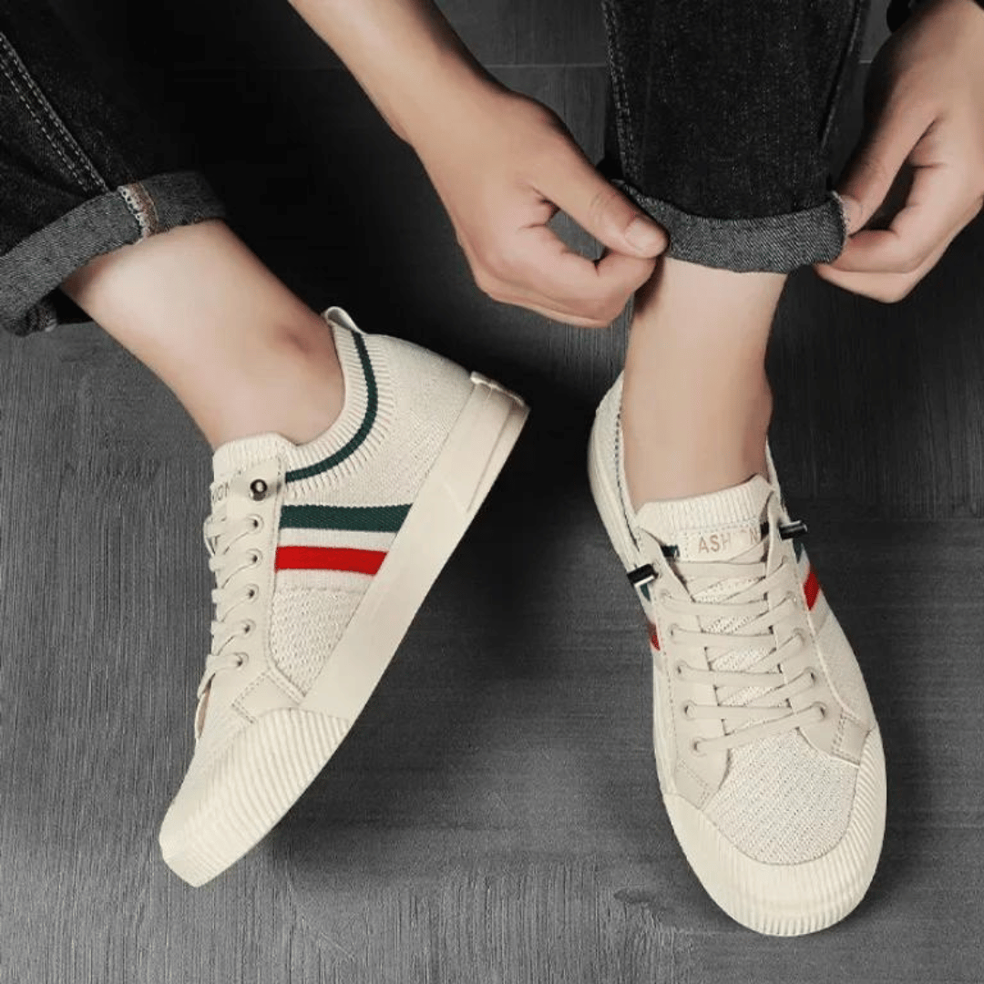 Jost | Gestreifte Strick-Sneaker