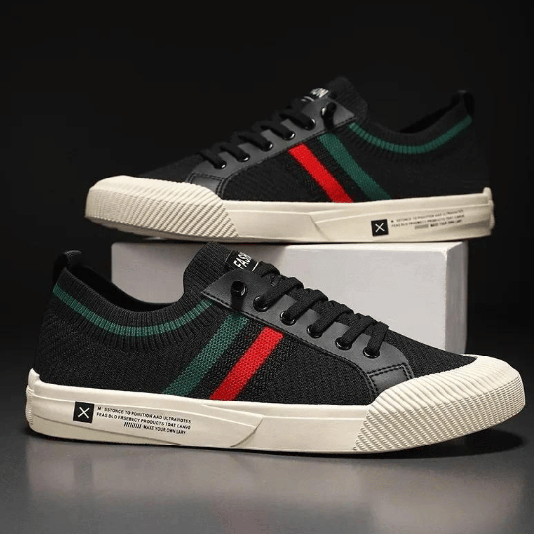Jost | Gestreifte Strick-Sneaker