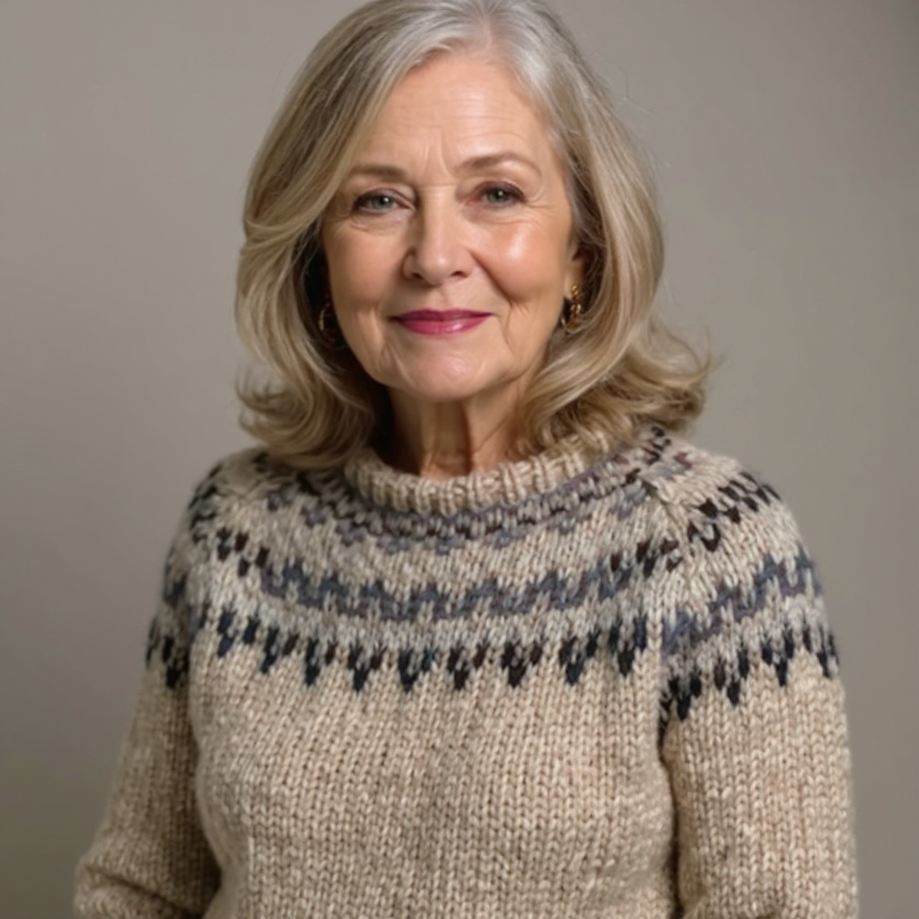 Karin | Norwegerpullover in Taupe