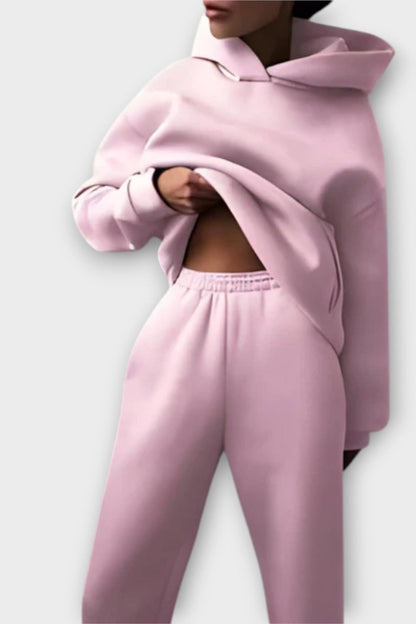 Carla | Lockerer Kapuzenpullover & Hose Set