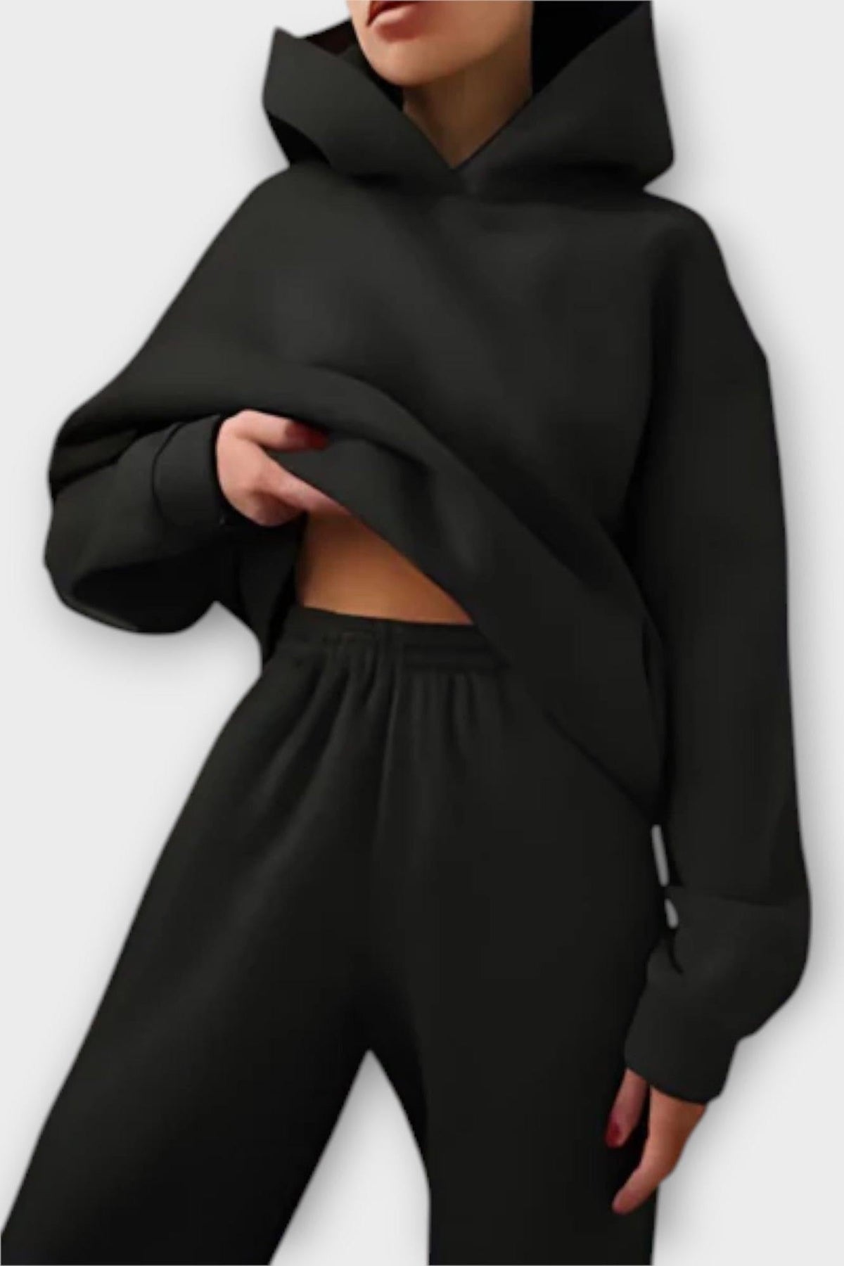 Carla | Lockerer Kapuzenpullover & Hose Set
