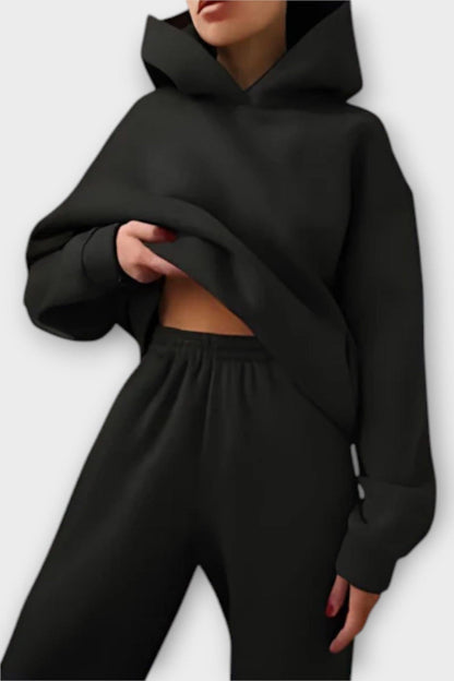 Carla | Lockerer Kapuzenpullover & Hose Set