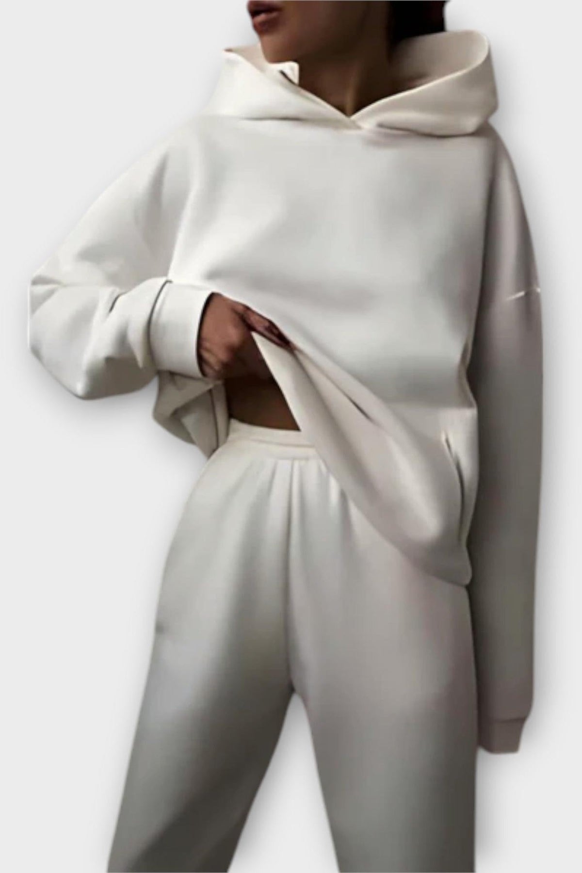 Carla | Lockerer Kapuzenpullover & Hose Set