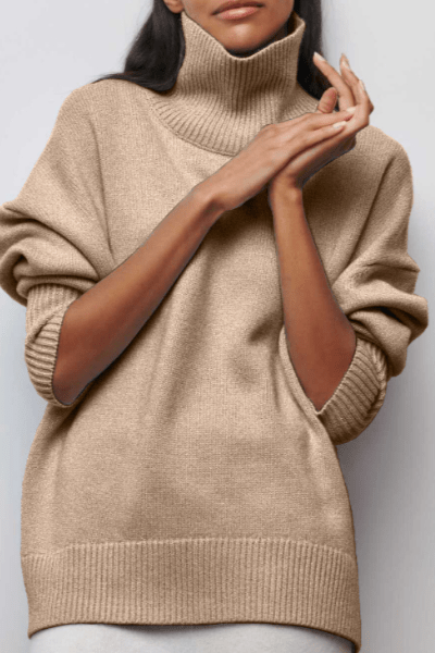 Karina | Oranger Rollkragenpullover