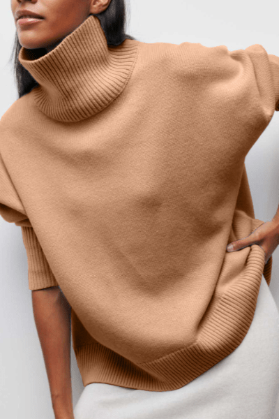 Karina | Oranger Rollkragenpullover