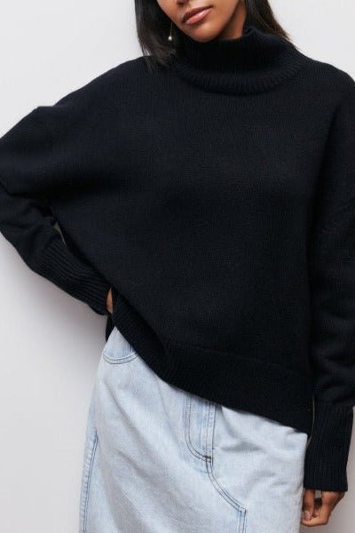 Karina | Oranger Rollkragenpullover