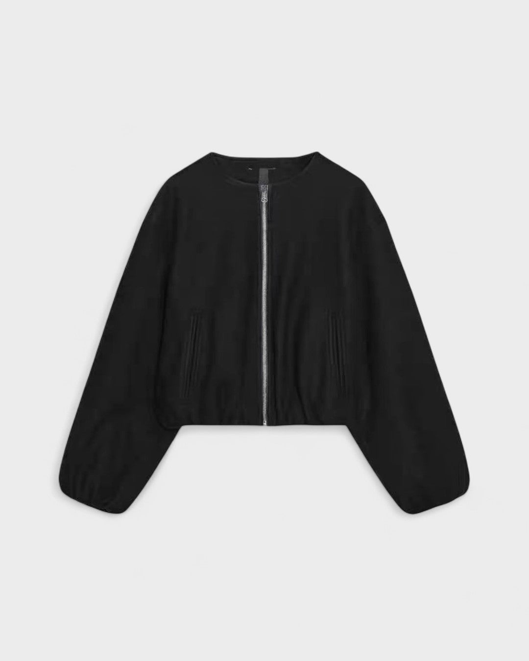 Catrin | Kurze braune Bomberjacke