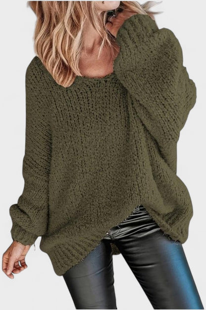 Catrin | Lockerer Strickpullover in Beige