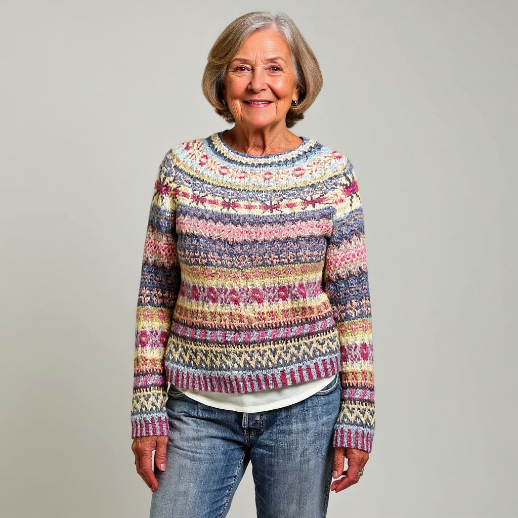 Kerstin | Bunter Norwegerpullover