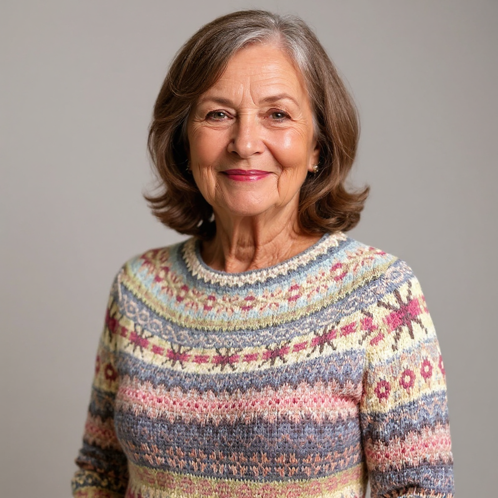 Kerstin | Bunter Norwegerpullover