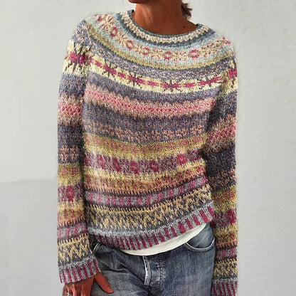 Kerstin | Bunter Norwegerpullover