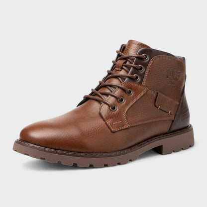 Klaus | Braune Freizeit-Schnürstiefel