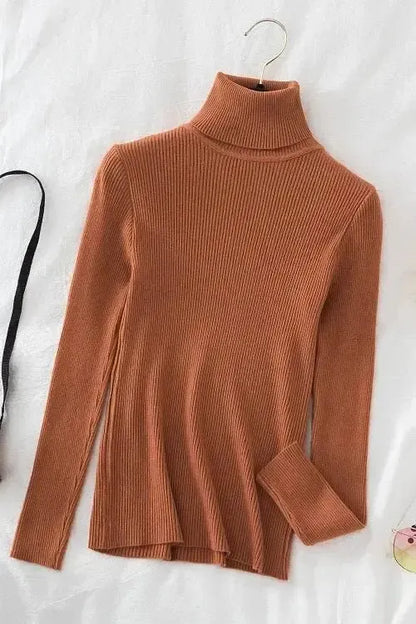Kirsteen | Gerippter Rollkragenpullover in Elfenbein