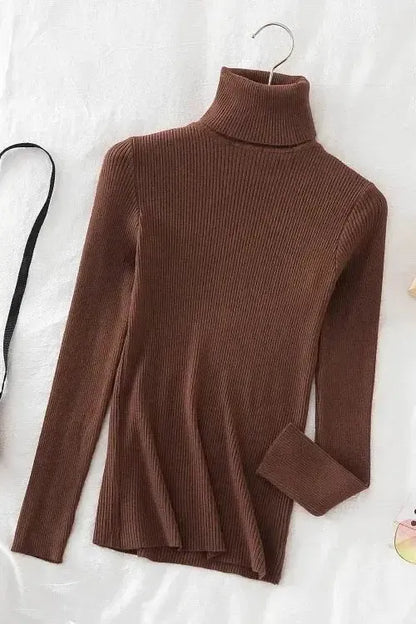 Kirsteen | Gerippter Rollkragenpullover in Elfenbein