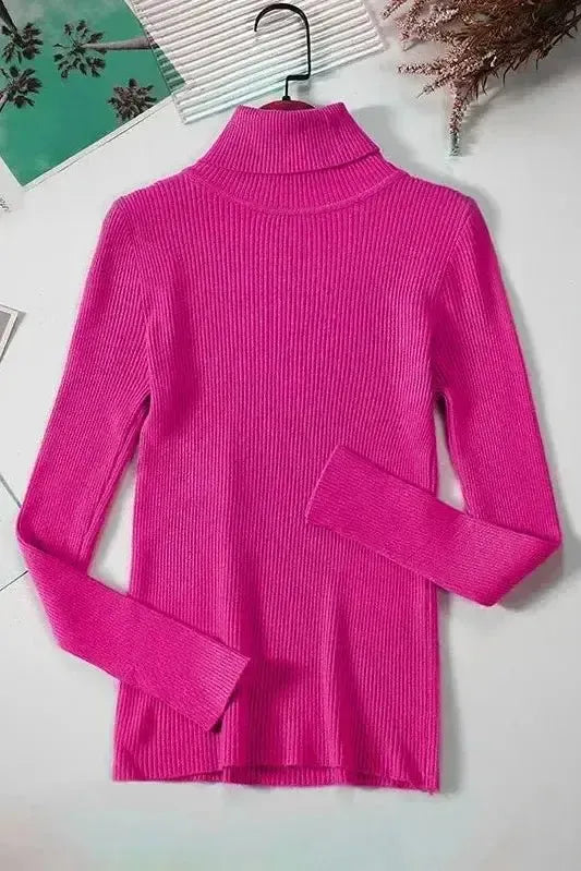 Kirsteen | Gerippter Rollkragenpullover in Elfenbein