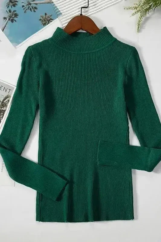 Kirsteen | Gerippter Rollkragenpullover in Elfenbein